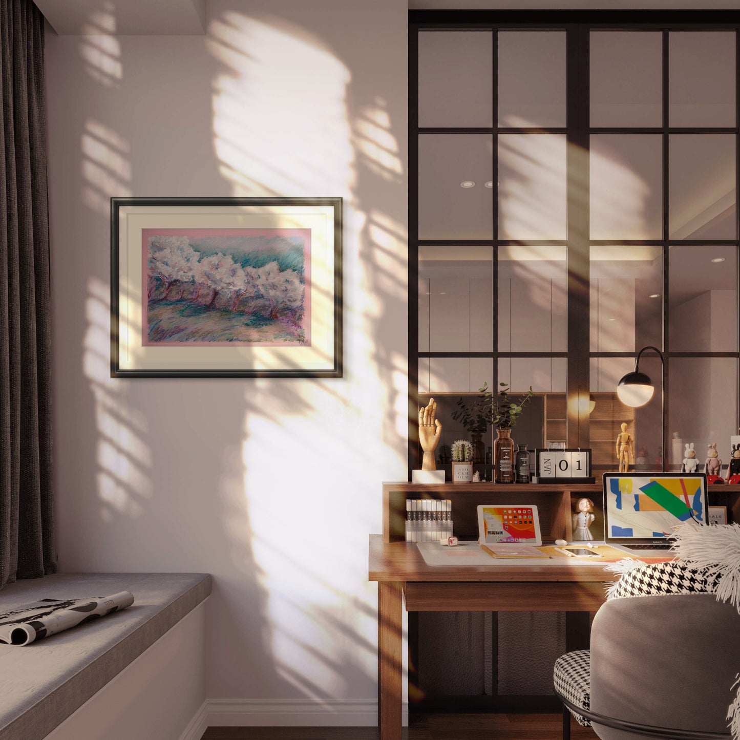 Pink cherry’s garden