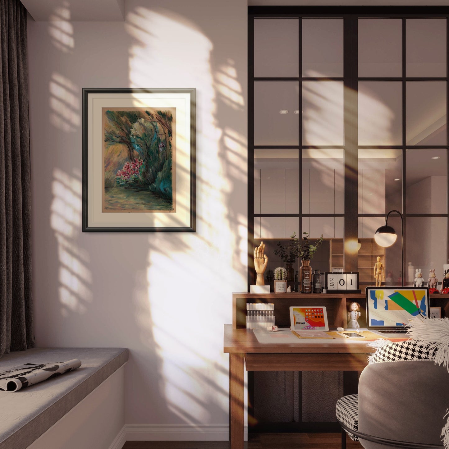 Shadows in the garden