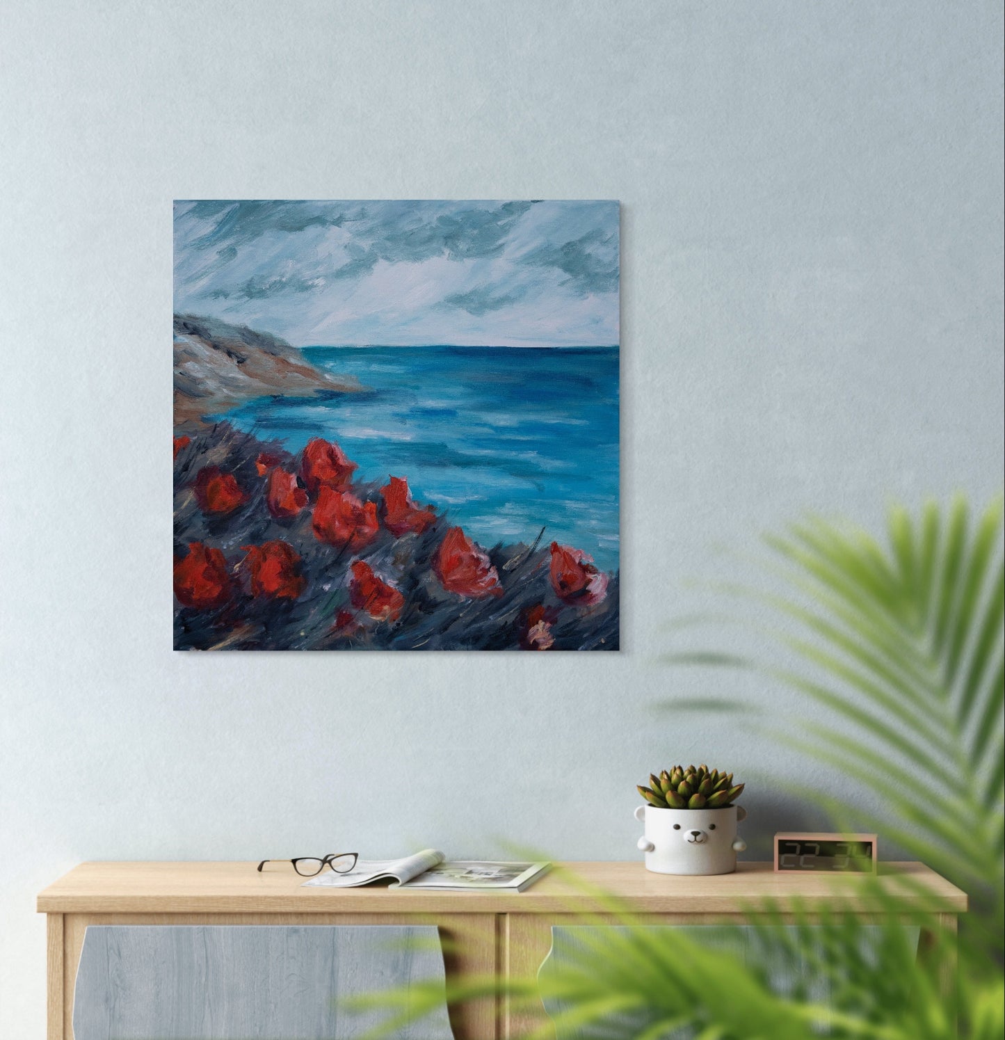 Poppies on the sea