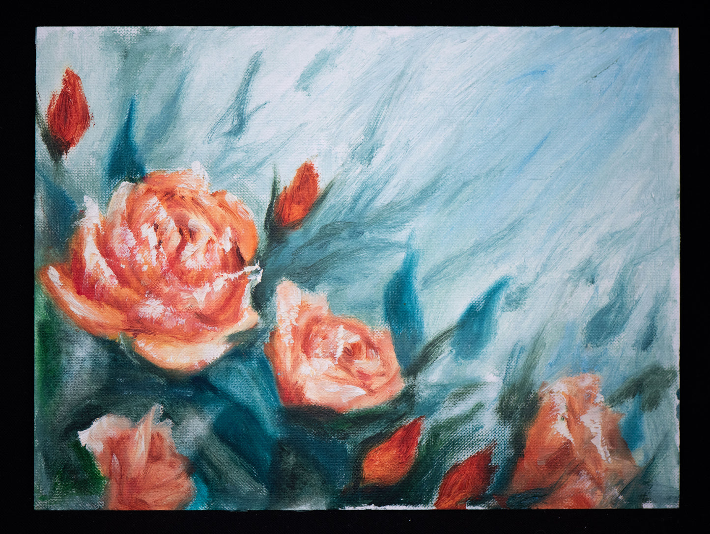 Somewhere in rose garden